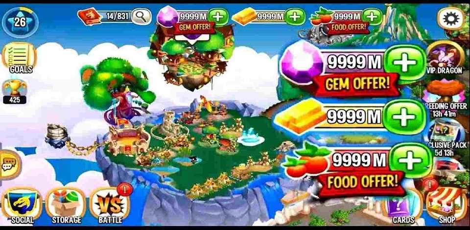 Xây dựng thành phố rồng với Dragon City Mod