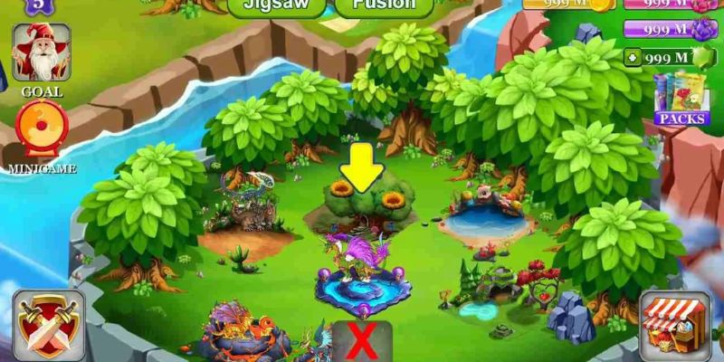 Trải nghiệm các trận chiến kịch tính với những chú rồng mạnh mẽ trong Dragon Village.