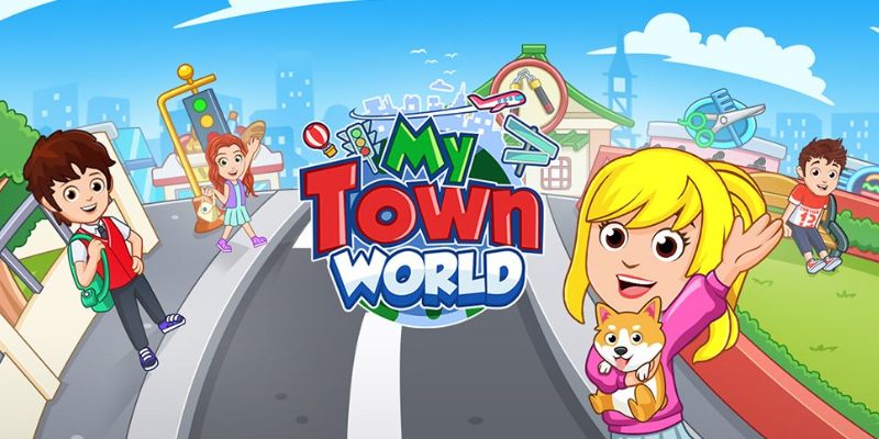 Hình ảnh mô phỏng trường học trong My Town: School