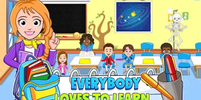 Trò chơi My Town: School mô phỏng hoạt động trường học