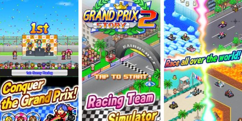 Nâng cấp xe và phát triển đội đua trong Grand Prix Story 2