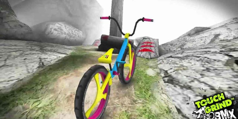 Alt: Hình ảnh đồ họa trong Touchgrind BMX Mod APK khi người chơi thực hiện các pha biểu diễn ngoạn mục.
