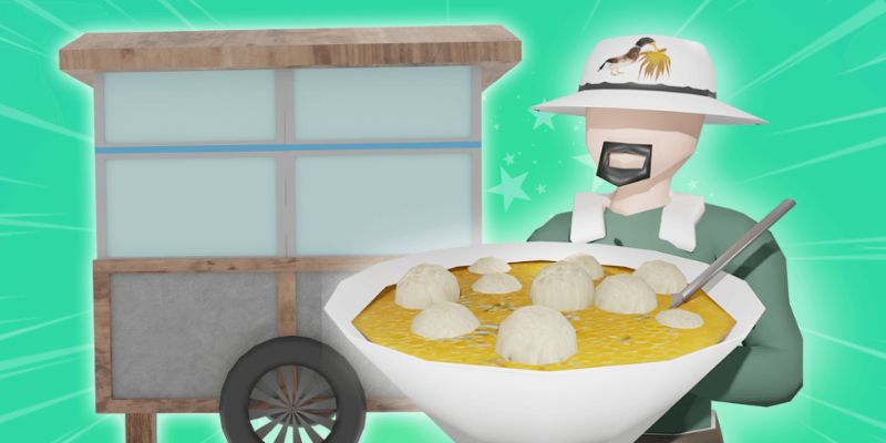 Alt: Hình ảnh nhân viên phục vụ khách trong quán bakso, với không gian quán ăn đầy đủ tiện nghi.
