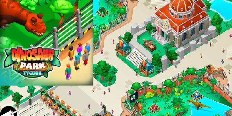 hình ảnh công viên khủng long trong Idle Dinosaur Park Tycoon