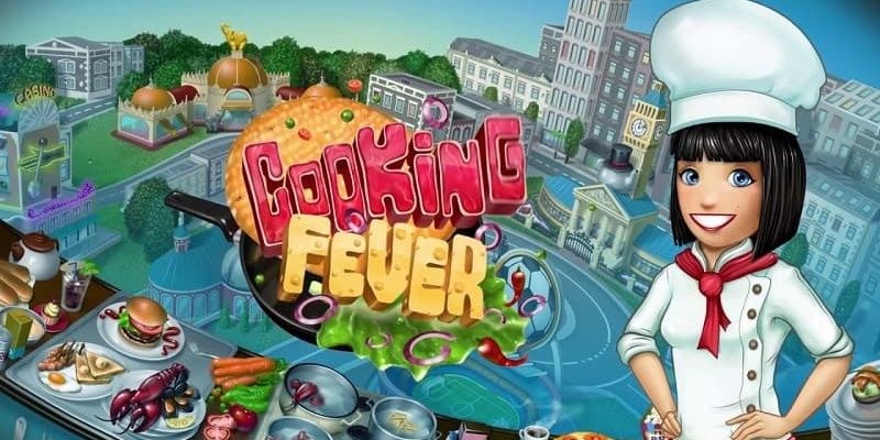 Alt: Hình ảnh trong Cooking Fever Mod APK với các món ăn hấp dẫn đang chờ phục vụ khách hàng.