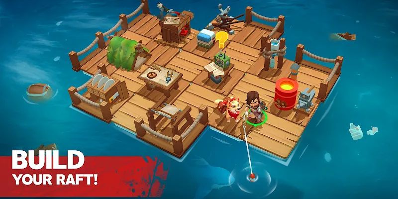 Hình ảnh gameplay trong Grand Survival: Raft Adventure