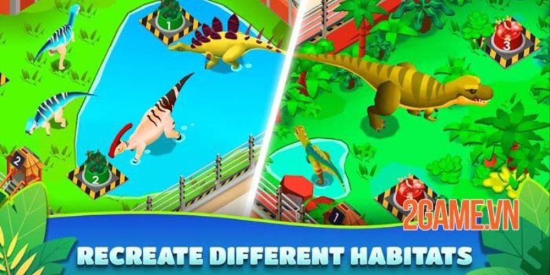 hình ảnh khủng long trong Idle Dinosaur Park Tycoon