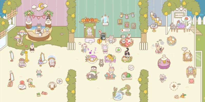 Hình ảnh người chơi đang nâng cấp spa trong game Cat Spa.