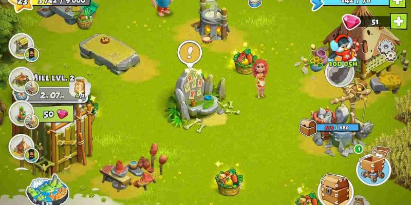 Alt: Hình ảnh các cảnh vật thiên nhiên tuyệt đẹp trong Family Island Mod APK.