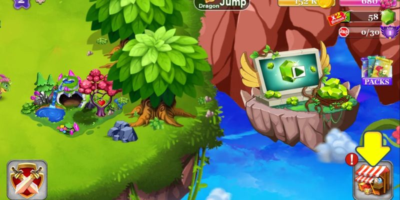 Khám phá mỏ mới và thu thập tài nguyên trong Dragon Village MOD APK.