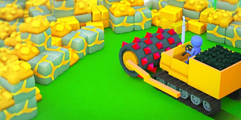Giao diện nâng cấp máy móc trong Stone Miner Mod APK, mang lại trải nghiệm thú vị cho người chơi.