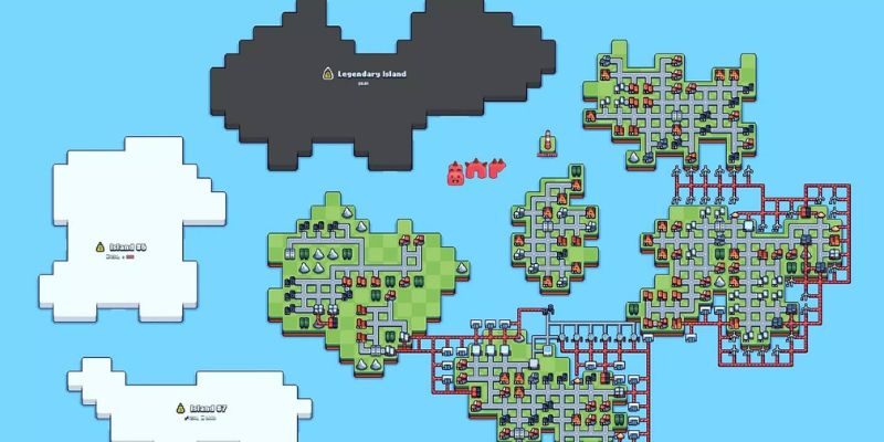 Hình ảnh quá trình chế tạo sản phẩm trong game Production Chain Tycoon.